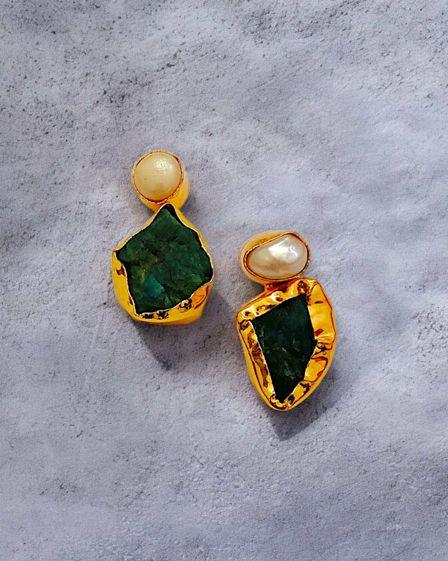 GREEN DRUZY STUD