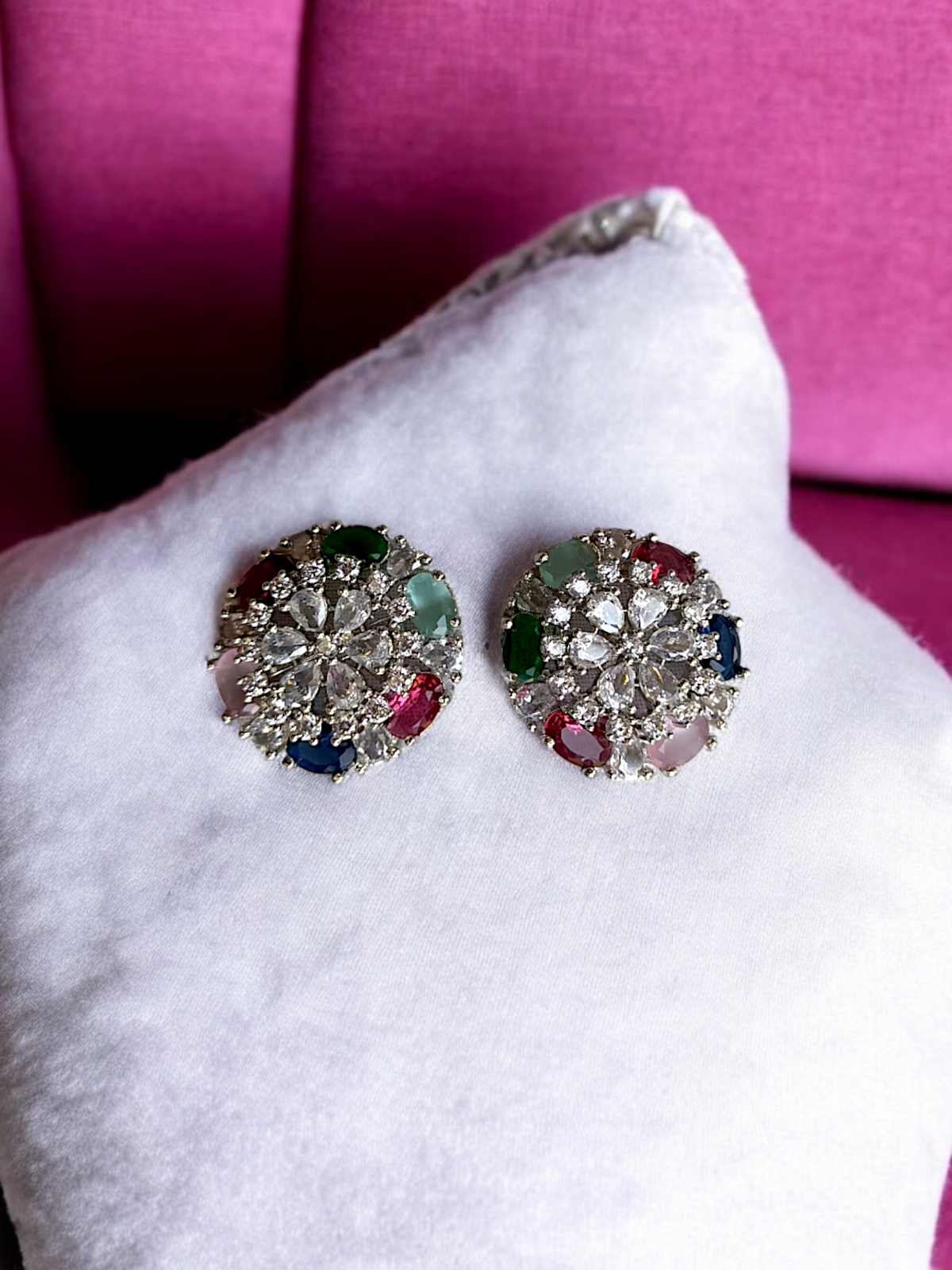 MULTICOLOR ELA ZIRCONIA STUD