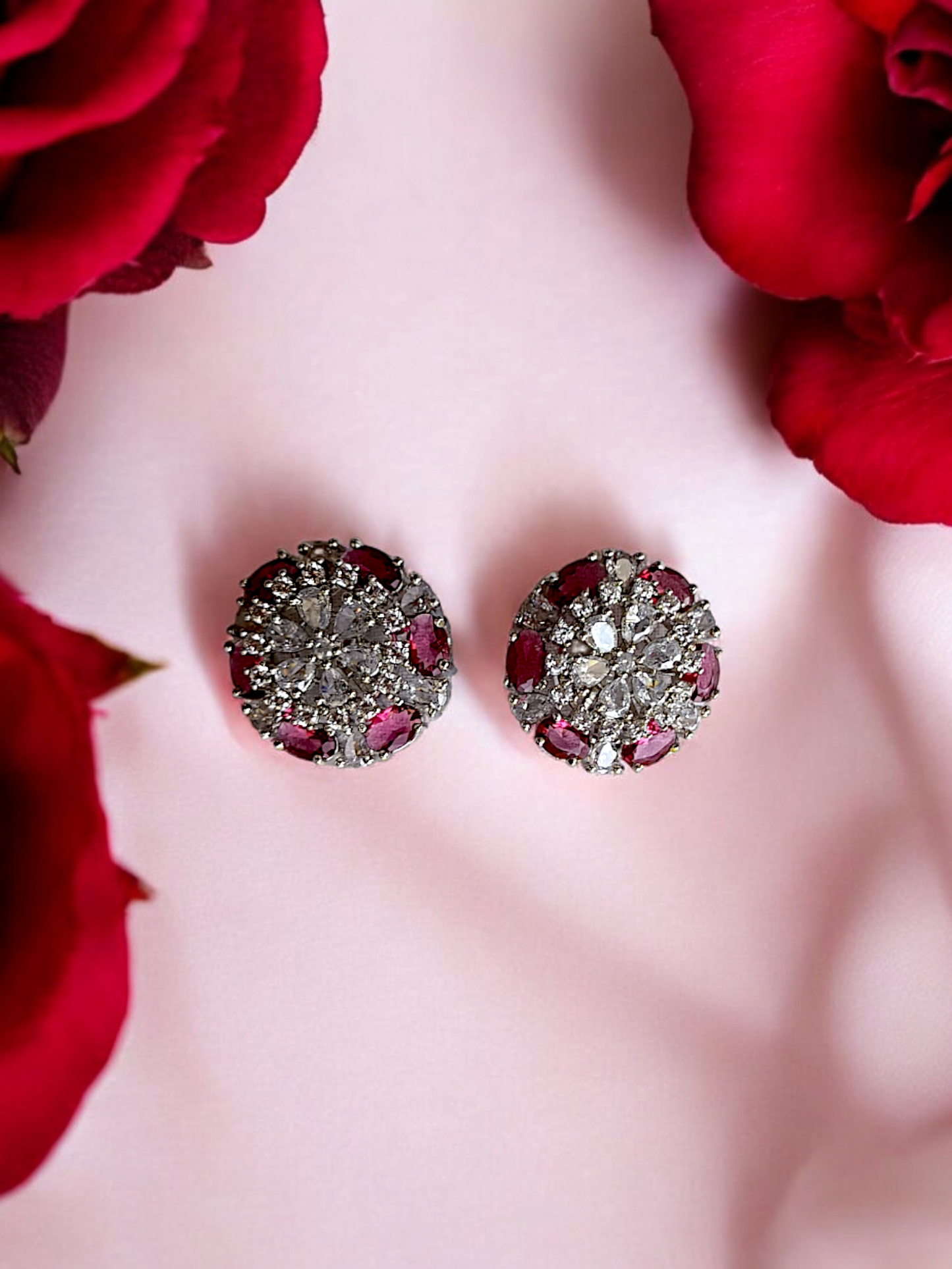 PINK ENA ZIRCONIA STUD