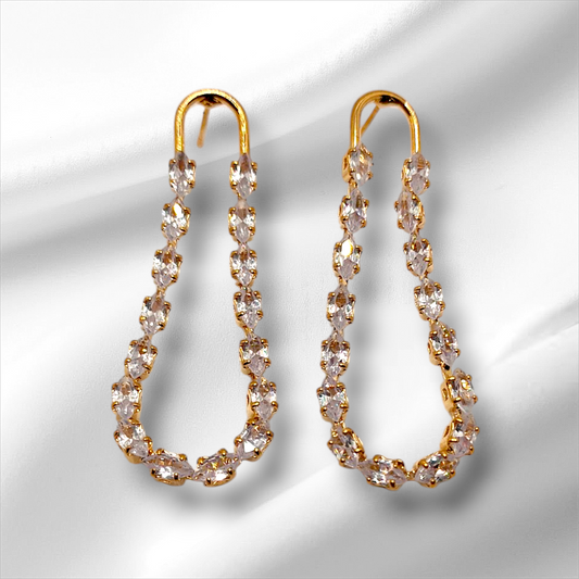 AD CHAIN DROP EARRINGS