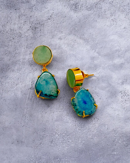 BLUE AGATE DANGLER