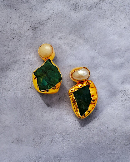 GREEN DRUZY STUD