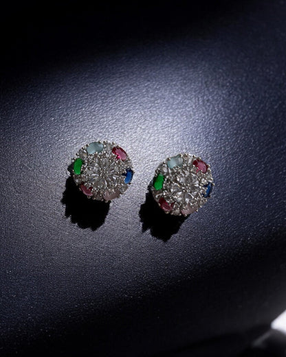MULTICOLOR ELA ZIRCONIA STUD