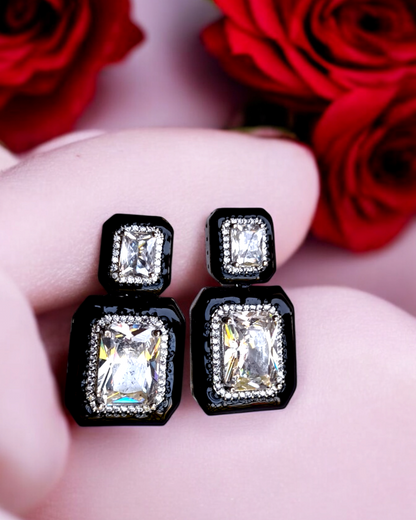 BLACK AVNI ZIRCONIA DROP