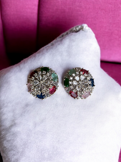 MULTICOLOR ELA ZIRCONIA STUD