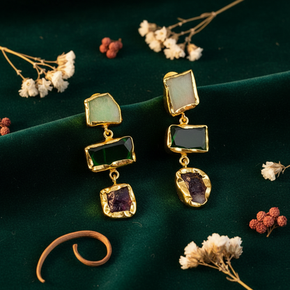 Gemstone Grace Drops — Real Earrings Feed
