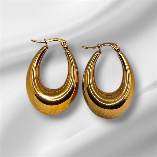 GOLD HOOP EARRINGS