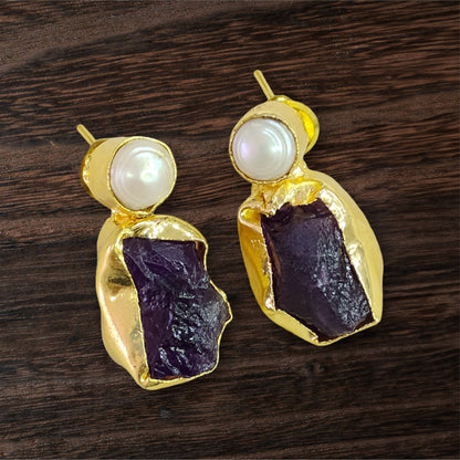 PURPLE DRUZY STUD